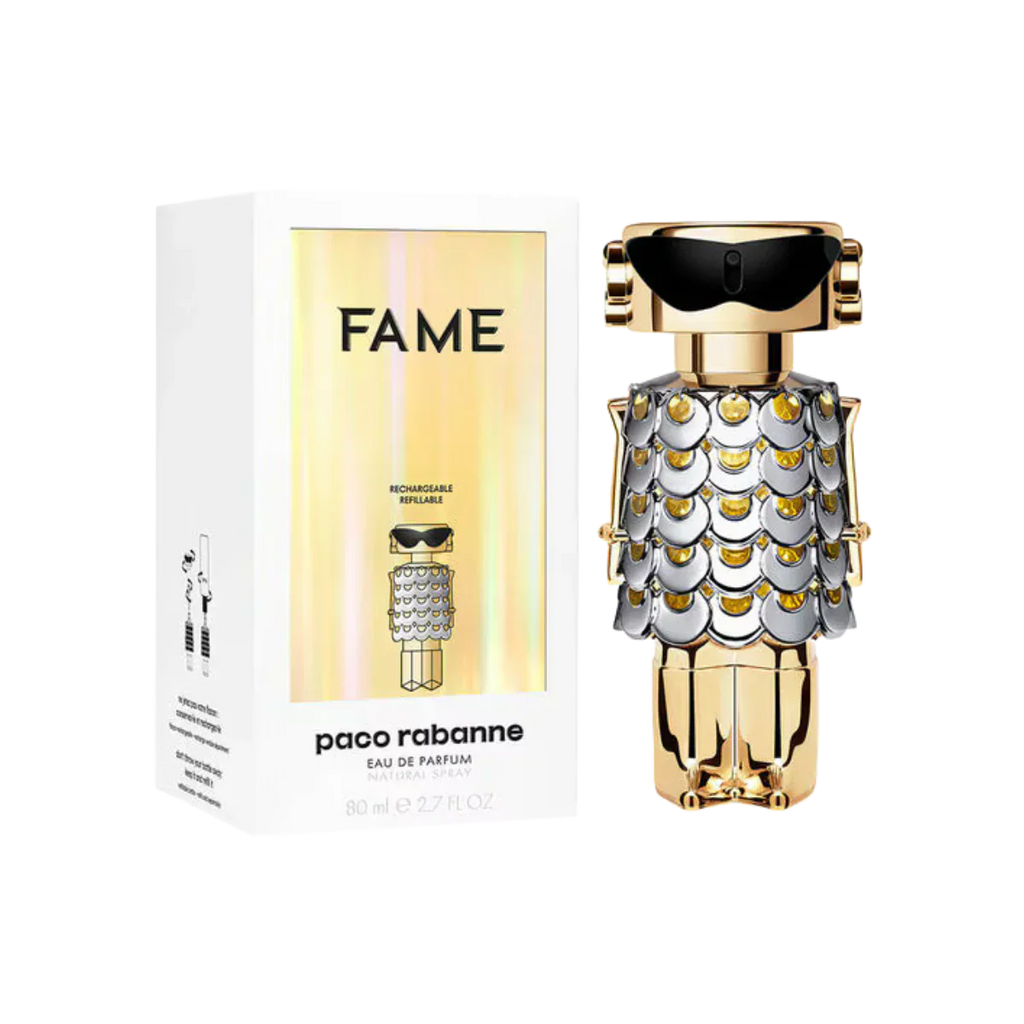 Combination of 5 women's perfumes – Versace, Black Opium, J'adore, Chanel and Fame