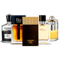 Combination of 5 men's perfumes – Creed Aventus, Dior, Tom Ford, Hermès and Azzaro